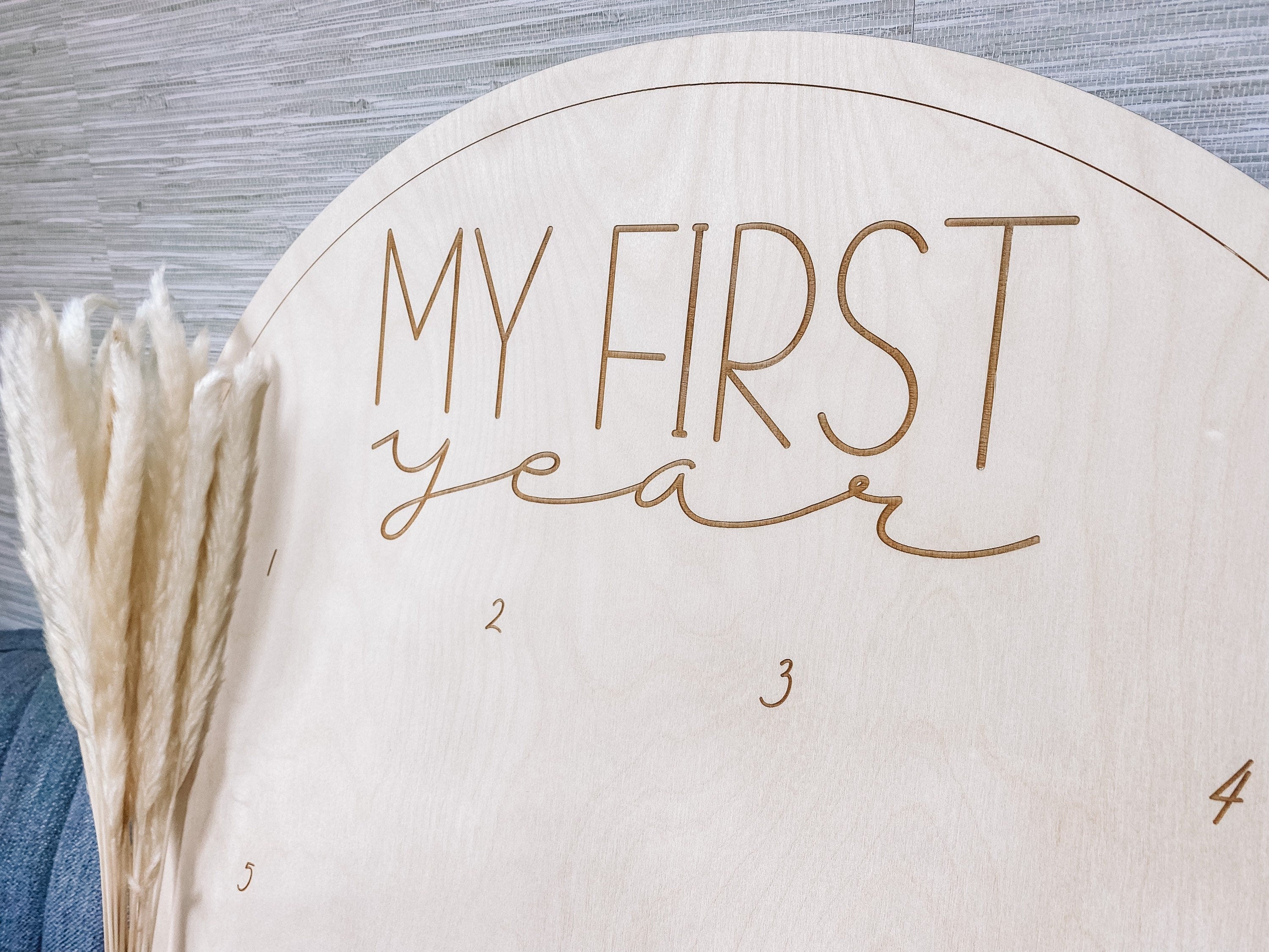 First Birthday Decor | First Birthday Photo Display | Baby Monthly Photos | Photo Prop | Birthday Decor | First Birthday | Boho Birthday |
