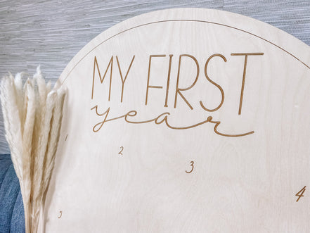 First Birthday Decor | First Birthday Photo Display | Baby Monthly Photos | Photo Prop | Birthday Decor | First Birthday | Boho Birthday |