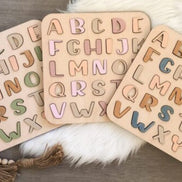 Alphabet Puzzle File | Puzzle File | Educational File | Kids Game File | Laser File | Kids Laser File | Alphabet Laser File | Alphabet SVG