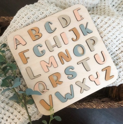 Alphabet Puzzle File | Puzzle File | Educational File | Kids Game File | Laser File | Kids Laser File | Alphabet Laser File | Alphabet SVG