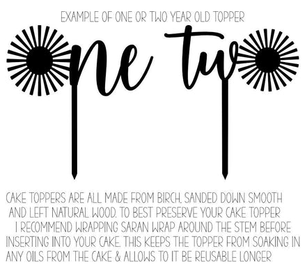 One cake topper | Sun Cake Topper | First Birthday Cake | Cake Smash | Cake Topper | Sunshine Birthday | Sun Decor | Sun | Boho Birthday
