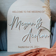 Arched Wedding Welcome Sign | Boho Wedding Sign | Boho Wedding Decor | Modern Arched Sign | Wedding Decor | Welcome sign | Boho Bride