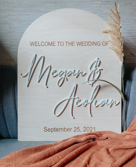 Arched Wedding Welcome Sign | Boho Wedding Sign | Boho Wedding Decor | Modern Arched Sign | Wedding Decor | Welcome sign | Boho Bride
