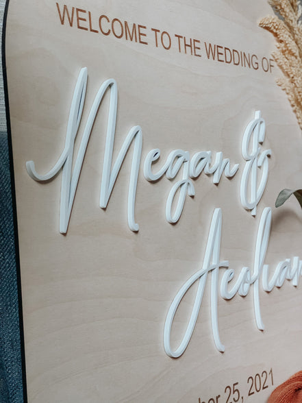Arched Wedding Welcome Sign | Boho Wedding Sign | Boho Wedding Decor | Modern Arched Sign | Wedding Decor | Welcome sign | Boho Bride