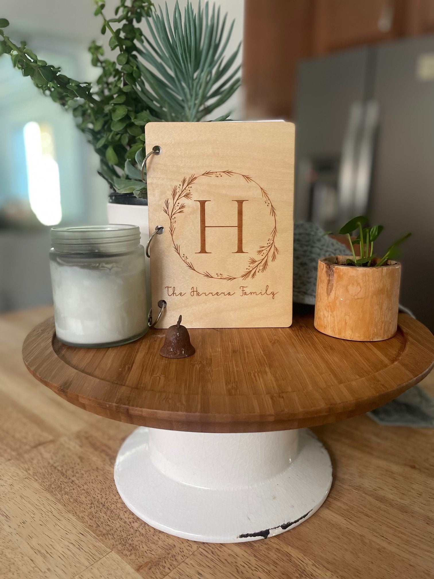 Wooden Book | Wooden Photo album | Custom Photo Album | Christmas Card Holder | Christmas Greeting Card | Greeting Card Book | Keep Sake