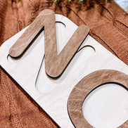 Modern Wooden Name Puzzle | Wooden Name Puzzle | Custom Name Puzzle | Montessori Toy | Montessori Home | Christmas Gifts | Birthday Gifts |
