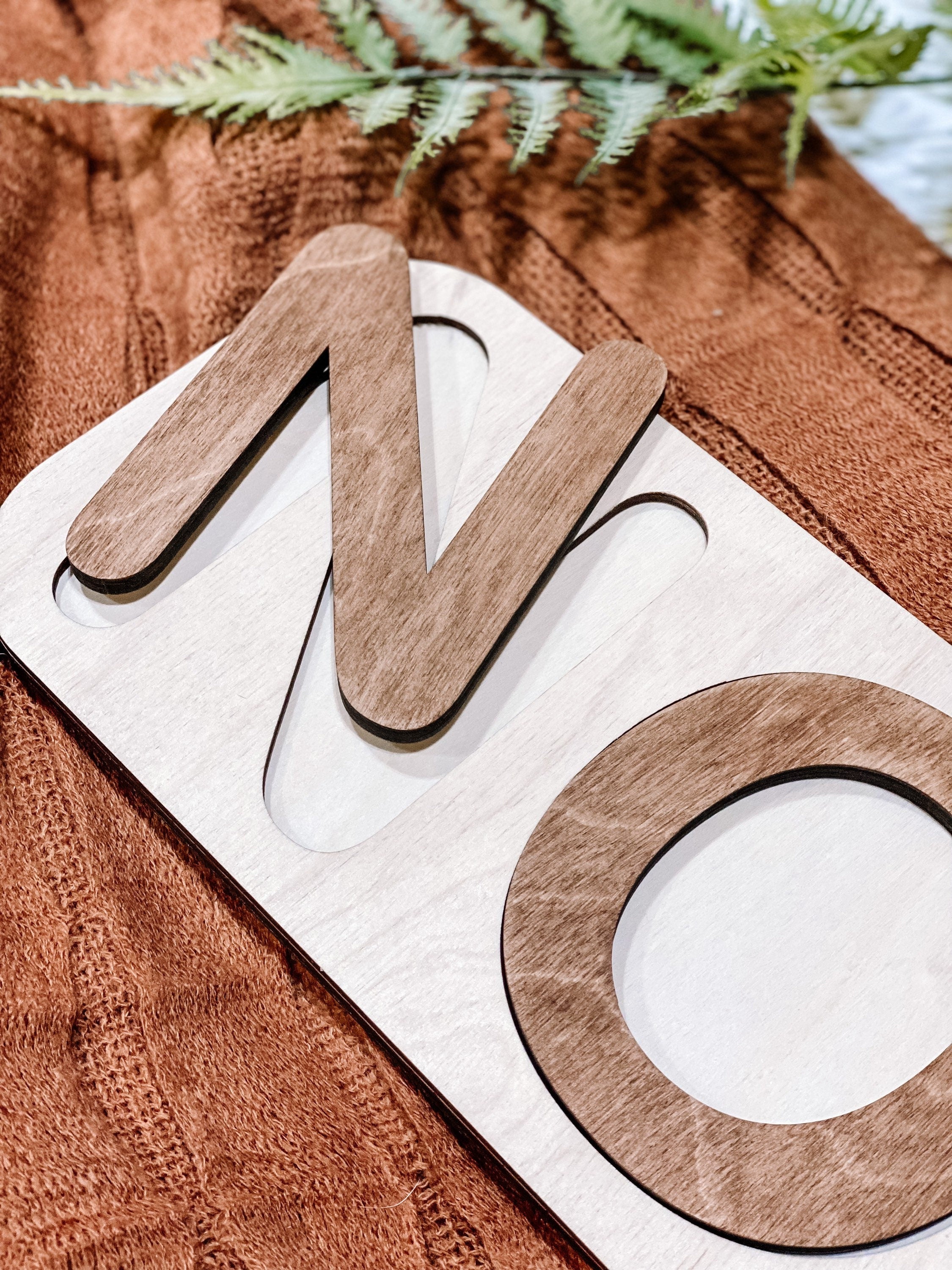Modern Wooden Name Puzzle | Wooden Name Puzzle | Custom Name Puzzle | Montessori Toy | Montessori Home | Christmas Gifts | Birthday Gifts |