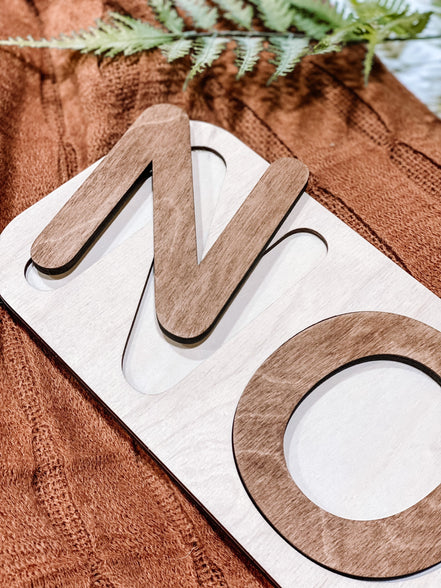Modern Wooden Name Puzzle | Wooden Name Puzzle | Custom Name Puzzle | Montessori Toy | Montessori Home | Christmas Gifts | Birthday Gifts |