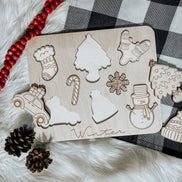 Winter Puzzle | Wooden Puzzle | Montessori | Seasonal Toys | Educational Toys | Winter Decor | Christmas Gift | Gift Ideas | Kids Puzzles |