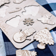 Winter Puzzle | Wooden Puzzle | Montessori | Seasonal Toys | Educational Toys | Winter Decor | Christmas Gift | Gift Ideas | Kids Puzzles |