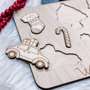 Winter Puzzle | Wooden Puzzle | Montessori | Seasonal Toys | Educational Toys | Winter Decor | Christmas Gift | Gift Ideas | Kids Puzzles |