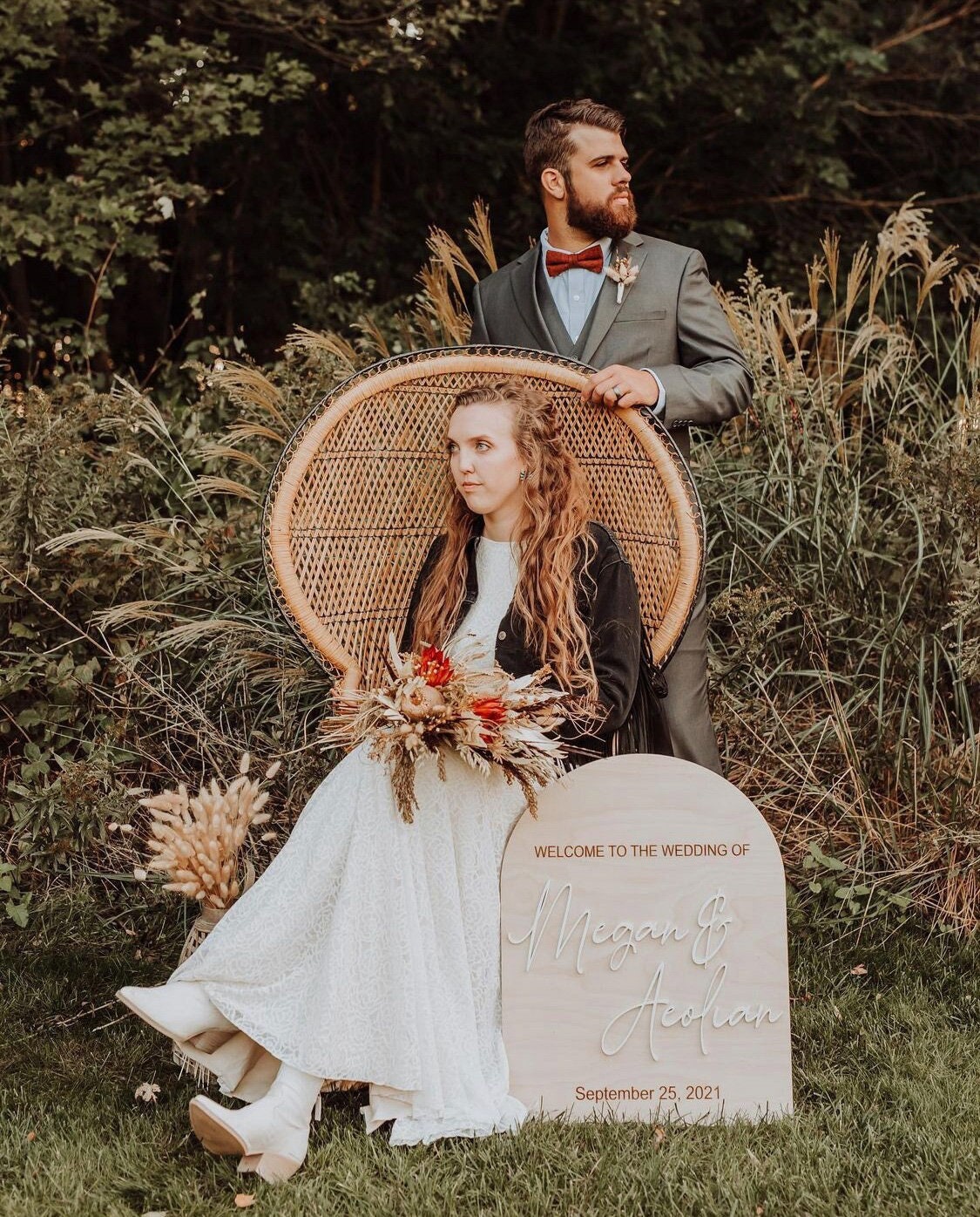 Arched Wedding Welcome Sign | Boho Wedding Sign | Boho Wedding Decor | Modern Arched Sign | Wedding Decor | Welcome sign | Boho Bride