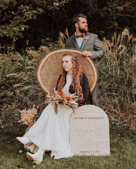 Arched Wedding Welcome Sign | Boho Wedding Sign | Boho Wedding Decor | Modern Arched Sign | Wedding Decor | Welcome sign | Boho Bride