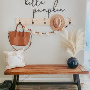 Hello Pumpkin Decal | 3D Wood Sign | Wood Sign | Fall Sign | Pumpkin Sign | Fall Decor | 3D Wall Words | Entryway Decor | Seasonal Decor |