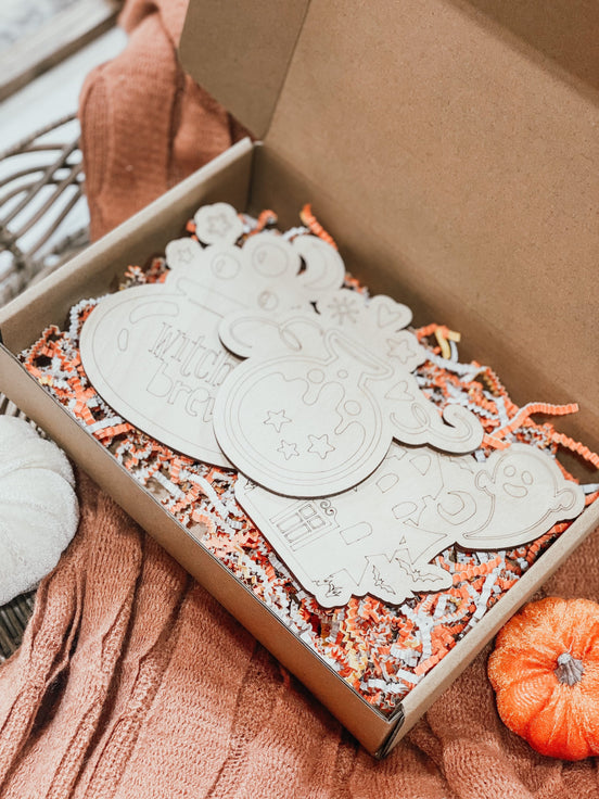 DIY fall coloring kit | Fall Decor | DIY Paint Kit | Kids Crafts | Craft Supplies | Halloween Crafts | DIY | Crafting | Kids Coloring