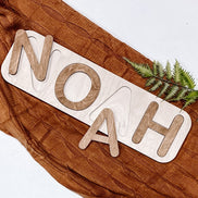 Modern Wooden Name Puzzle | Wooden Name Puzzle | Custom Name Puzzle | Montessori Toy | Montessori Home | Christmas Gifts | Birthday Gifts |