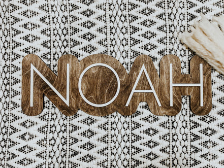 Name sign | Nursery Sign | wood name Sign | retro | boho Name Sign | Trendy Nursery Sign | 3D Sign | Wood Name Sign | Boho Nursery | Boho