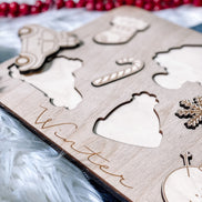 Winter Puzzle | Wooden Puzzle | Montessori | Seasonal Toys | Educational Toys | Winter Decor | Christmas Gift | Gift Ideas | Kids Puzzles |