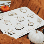 Fall Puzzle | Wooden Puzzle | Montessori | Seasonal Toys | Educational Toys | fall Decor | Christmas Gift | Gift Ideas | Kids Puzzles |