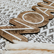Name sign | Nursery Sign | wood name Sign | retro | boho Name Sign | Trendy Nursery Sign | 3D Sign | Wood Name Sign | Boho Nursery | Boho