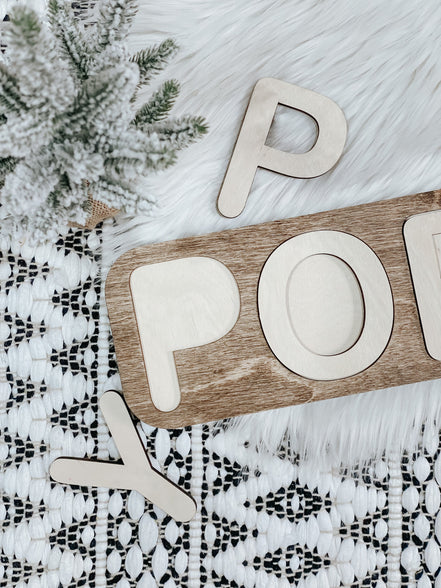 Modern Wooden Name Puzzle | Wooden Name Puzzle | Custom Name Puzzle | Montessori Toy | Montessori Home | Christmas Gifts | Birthday Gifts |