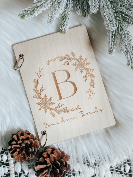 Wooden Book | Wooden Photo album | Custom Photo Album | Christmas Card Holder | Christmas Greeting Card | Greeting Card Book | Keep Sake