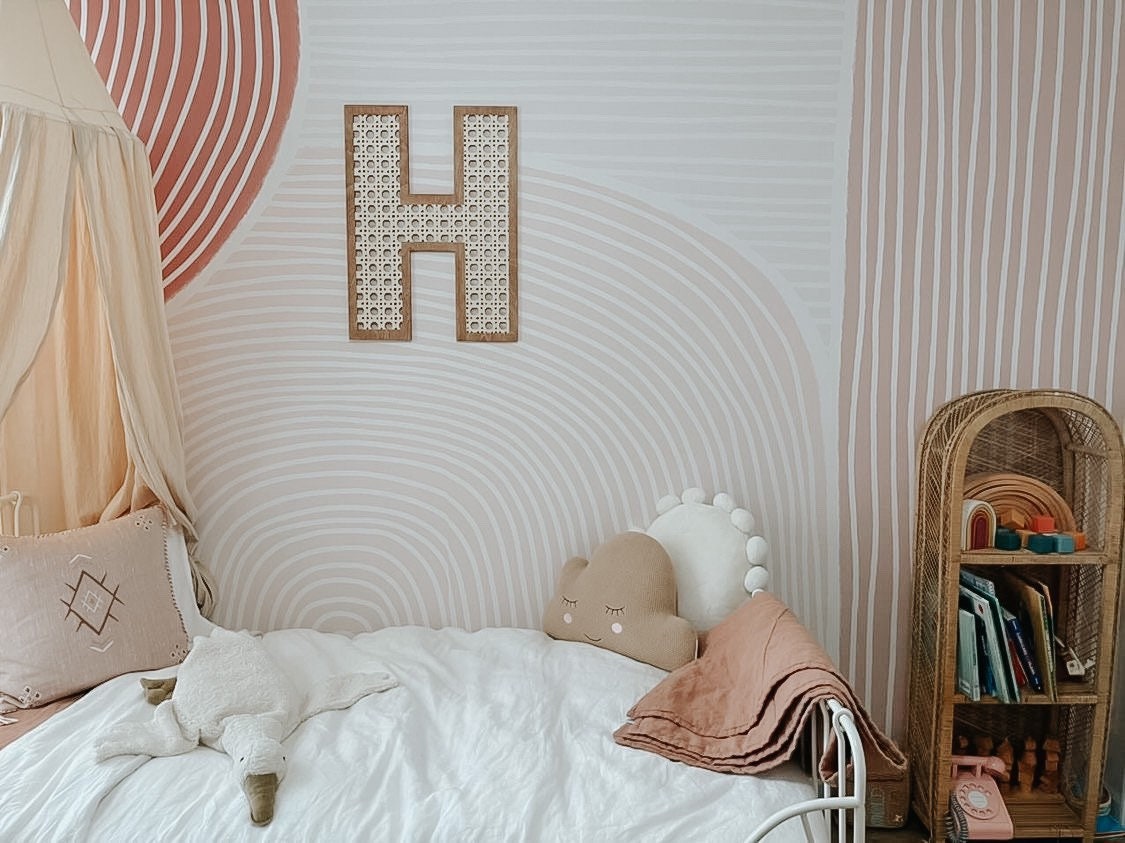 Cane Letters | Rattan Letters | Boho Name Sign | Boho Decor | Rattan Decor | Boho Nursery | Nursery Decor | Trendy Nursery Decor | Rattan