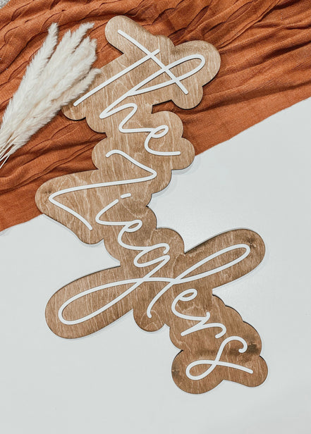 Last Name Cut Out Sign | Last Name Sign 3D Wood | Wedding Name Sign | Wedding Sign | Last Name Sign | Cut Out Name Sign | Large Wood Cut Out