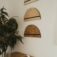 Wood Boho Decor | Boho Signs | Nursery Decor | Boho Wall Decor | Mosaic Wood Sign | Statement Signs | Half Circle | Boys Decor | Girls Decor