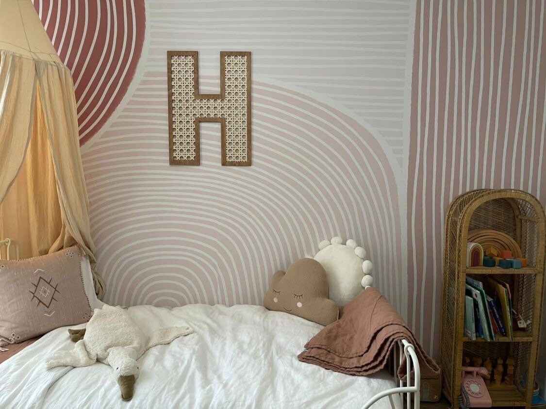 Cane Letters | Rattan Letters | Boho Name Sign | Boho Decor | Rattan Decor | Boho Nursery | Nursery Decor | Trendy Nursery Decor | Rattan