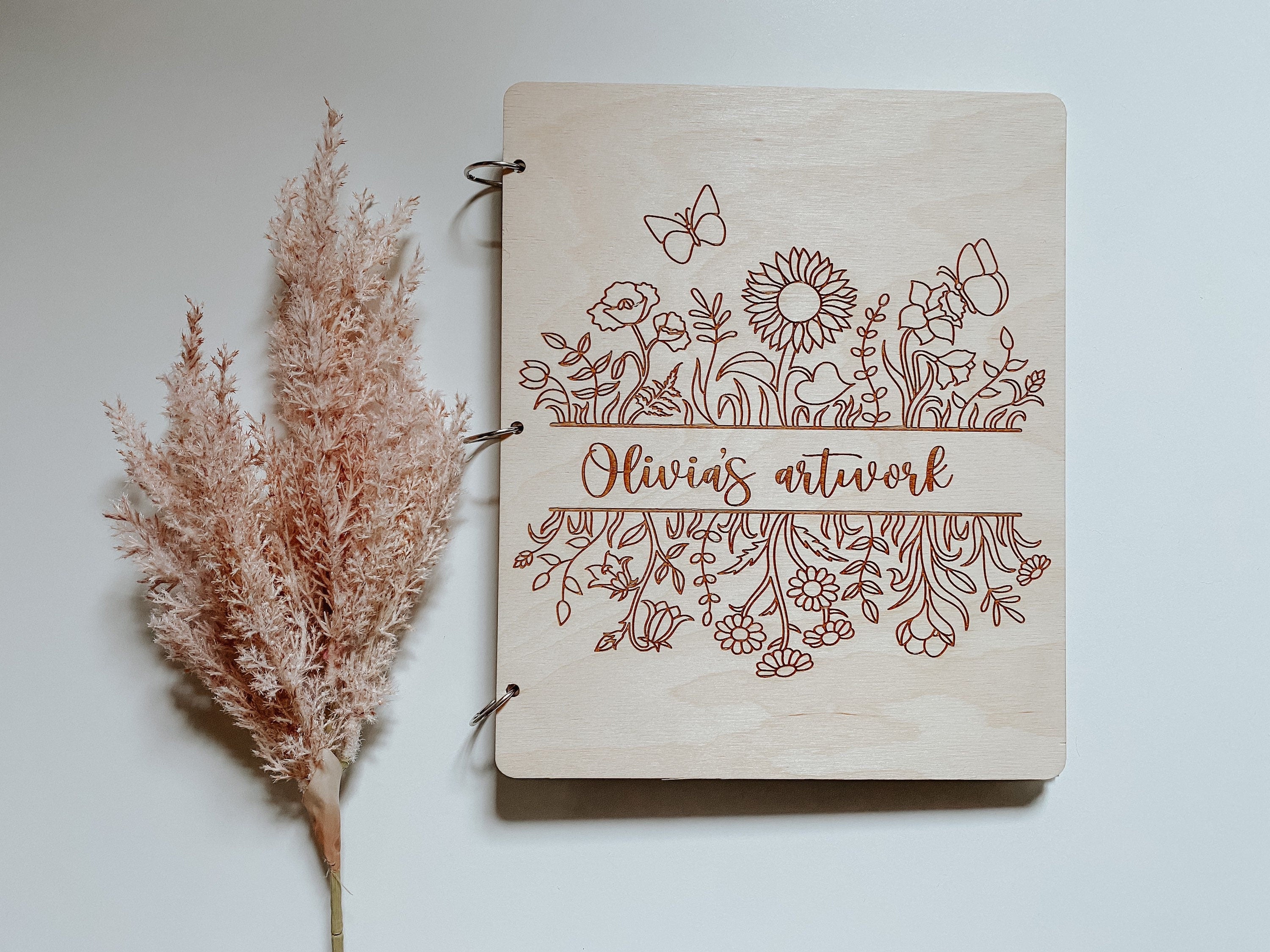 Artwork Storage Book | Kids Artwork Display | Artwork Display | Wooden Book | Kids Art | Display | Custom Book | Storage | Organization |