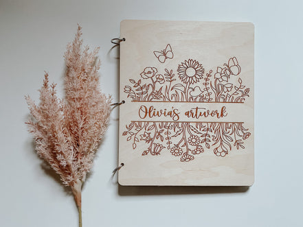 Artwork Storage Book | Kids Artwork Display | Artwork Display | Wooden Book | Kids Art | Display | Custom Book | Storage | Organization |