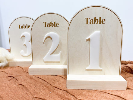 Arch Table Numbers | Table Numbers | Acrylic Table Numbers | Table Number Wedding | Centerpieces | Wedding Decorations |Wedding Table Number