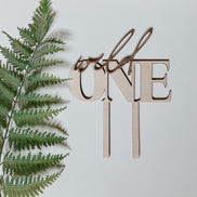 Wild one Cake Topper | Wooden Cake Topper | Wild One Birthday | Birthday Decor | First Birthday | Birthday Party | Baby Shower