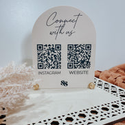 QR sign | Acrylic qr Sign | Custom qr Sign | Business qr Sign | reader qr | Venmo Sign | Social Media Sign | Business Signs | Custom Signage