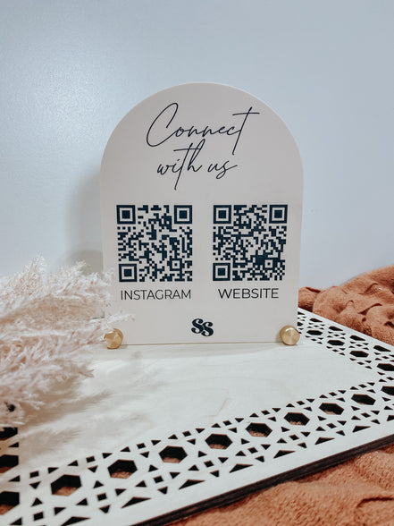 QR sign | Acrylic qr Sign | Custom qr Sign | Business qr Sign | reader qr | Venmo Sign | Social Media Sign | Business Signs | Custom Signage