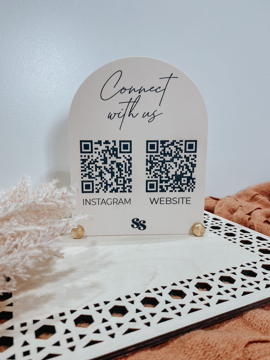 QR sign | Acrylic qr Sign | Custom qr Sign | Business qr Sign | reader qr | Venmo Sign | Social Media Sign | Business Signs | Custom Signage