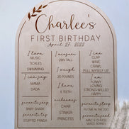 First birthday decor | Birth stats sign | Milestone sign | birthday decor | Boho birthday | Retro birthday | 1st birthday | Boho| Milestone