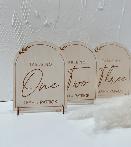 Arched Table Numbers | Boho Table Numbers | Boho Wedding Decor | Table Numbers | Wood Table Numbers
