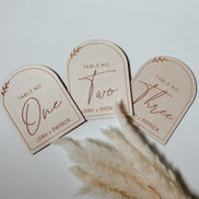 Arched Table Numbers | Boho Table Numbers | Boho Wedding Decor | Table Numbers | Wood Table Numbers