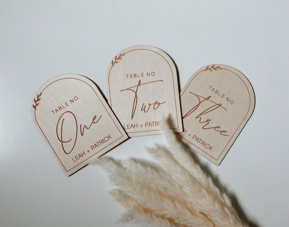 Arched Table Numbers | Boho Table Numbers | Boho Wedding Decor | Table Numbers | Wood Table Numbers