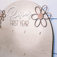 First Birthday Decor | First Birthday Photo Display | Baby Monthly Photos | Photo Prop | Birthday Decor | First Birthday | Boho Birthday |
