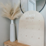 First Birthday Decor | First Birthday Photo Display | Baby Monthly Photos | Photo Prop | Birthday Decor | First Birthday | Boho Birthday |