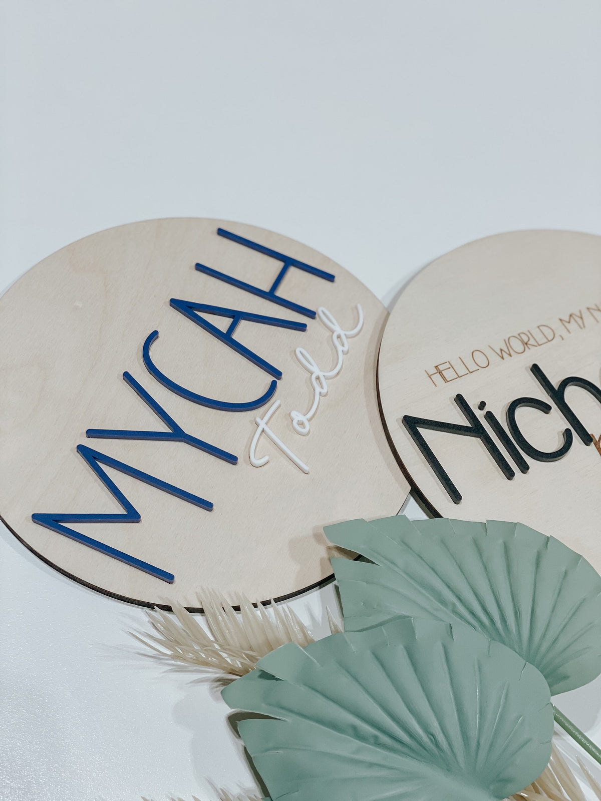 Mini Birth Announcement | Birth Announcement | 3D Name Sign | Mini Name Sign | Engraved Name Sign | Nursery Decor | Pregnancy Announcement