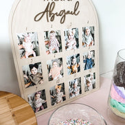 First Birthday Decor | First Birthday Photo Display | Baby Monthly Photos | Photo Prop | Birthday Decor | First Birthday | Boho Birthday |