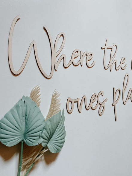 Where the wild ones play | Playroom Decor | Nursery Decor | Word Signs | Kids Decor | Wild Things Play | Wild Things Sign | Boys Room | Wild