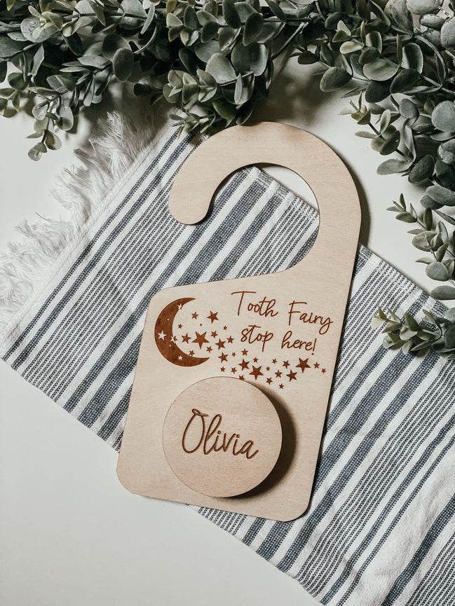 Tooth Fairy Door Hanger | Tooth Fairy Door Hanger With Money Holder | Personalized Tooth Fairy box | Tooth Fairy pouch | tooth fairy