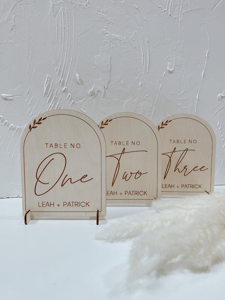 Arched Table Numbers | Boho Table Numbers | Boho Wedding Decor | Table Numbers | Wood Table Numbers