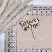 Retro Cake Topper | Cake Topper | Wood Cake Topper | groovy Cake Topper | one Cake Topper | Birthday Cake Topper | Boho Cake Topper | Party