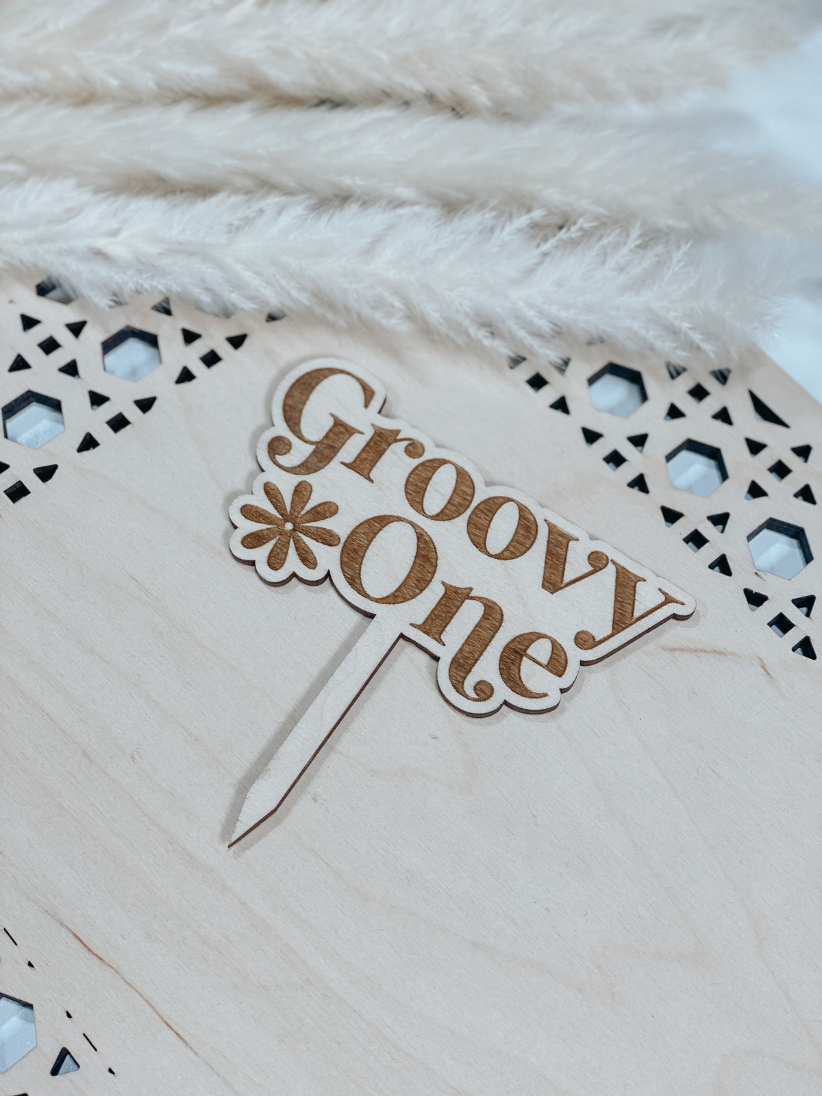 Retro Cake Topper | Cake Topper | Wood Cake Topper | groovy Cake Topper | one Cake Topper | Birthday Cake Topper | Boho Cake Topper | Party